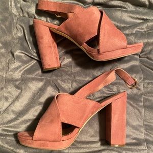JustFab Platform Sandals 11W